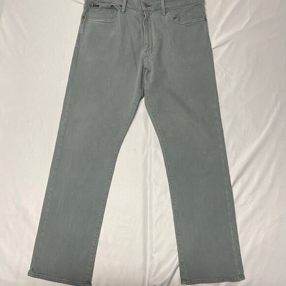Polo Ralph Lauren Jeans 36x32 The Varick Slim Fit Straight 5 Pocket Pant Logo - Picture 1 of 16